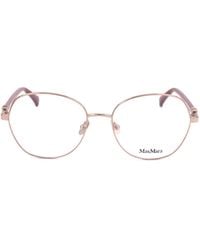 Max Mara - Geometric Frame Glasses - Lyst