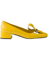 Prada - 35Mm Brushed-Leather Pumps - Lyst