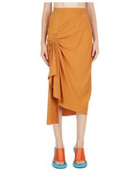Kiko Kostadinov - High-Waist Straight Hem Midi Skirt - Lyst
