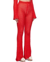 Moschino - Crocheted Casual Pants - Lyst