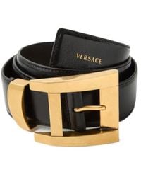 Versace - Square-Buckle Belt - Lyst