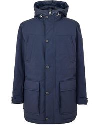 BOSS - Hooded Long Sleeve Jacket - Lyst