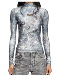 DIESEL - T-Akara Long Sleeved Turtle Neck Top - Lyst