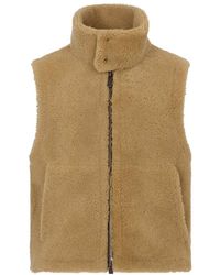 DSquared² - Fleece High-Neck Vest - Lyst