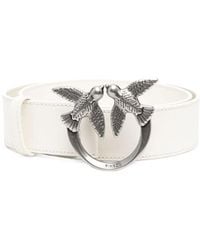 Pinko - Logo Plaque Buckle Belt - Lyst