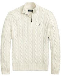 Polo Ralph Lauren - Half-Zip Long-Sleeved Jumper - Lyst