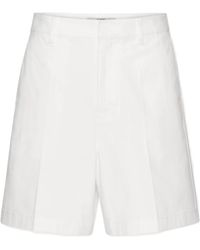 Valentino - Logo Plaque Bermuda Shorts - Lyst