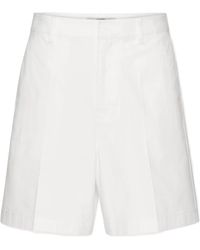 Valentino - Logo Plaque Bermuda Shorts - Lyst
