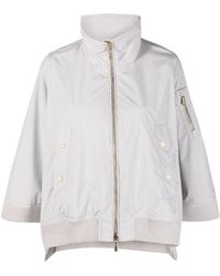 Moorer - High-Neck Poncho - Lyst