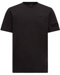 Moncler - Logo Patch Crewneck T-Shirt - Lyst