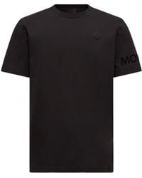 Moncler - Logo Cotton T-Shirt - Lyst