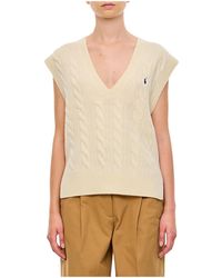 Polo Ralph Lauren - Sleeveless Knitted Sweater - Lyst