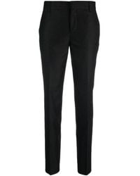 Ami Paris - Concealed Front Fastened Tapered Trousers - Lyst