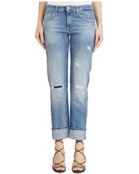 Dondup - Distressed, Faded Denim Trousers - Lyst