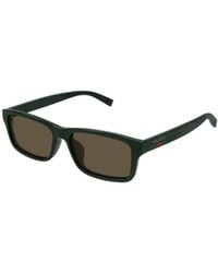 Gucci - Eyewear Rectangular Frame Sunglasses - Lyst