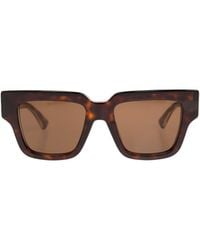 Bottega Veneta - Logo Sunglasses - Lyst