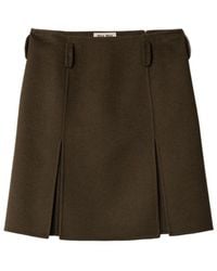 Miu Miu - Double Cashmere And Wool Skirt - Lyst