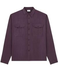 Saint Laurent - Button-Up Long-Sleeved Shirt - Lyst