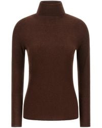 Fabiana Filippi - Ribbed Turtleneck Knitted Sweater - Lyst