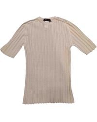 Fabiana Filippi - Crew Neck Ribbed Knit Sweater - Lyst