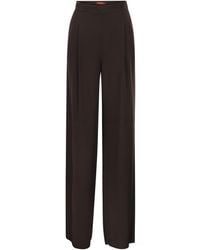Max Mara - Studio Msealpaca Fluid Palazzo Trousers - Lyst