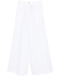 Semicouture - Kym Linen Trousers - Lyst