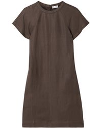 Brunello Cucinelli - Monili Chain-Detail Mini Dress - Lyst