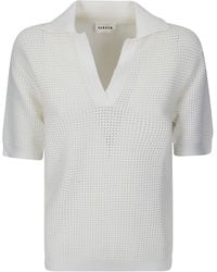 P.A.R.O.S.H. - P.A.R.O..H. Cut-Out Detailed Polo Shirt - Lyst