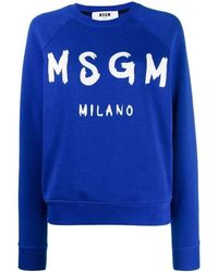 MSGM - Printed Logo Sweater - Lyst