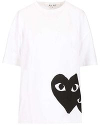 COMME DES GARÇONS PLAY - Comme Des Garçons Play Oversized Heart Crewneck T-Shirt - Lyst