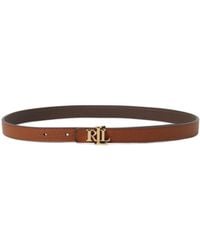Ralph Lauren - Lauren Reversible Skinny Belt - Lyst
