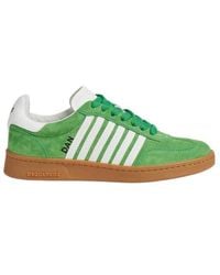 DSquared² - Striped Suede Trainers - Lyst