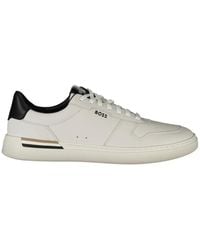 BOSS - Boss Signature-Stripe Details Trainers - Lyst