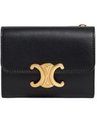 Celine - Compact Wallet Triomphe - Lyst