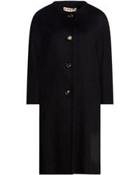 Marni - Simple Long-Sleeved Woolen Coat - Lyst