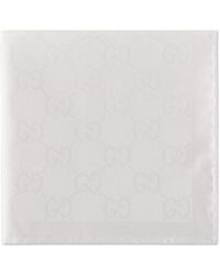 Gucci - Gg Cotton Silk Pocket Square - Lyst