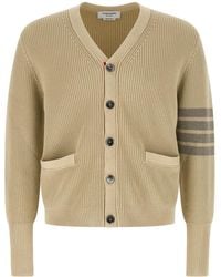 Thom Browne - Garment Dyed 4-Bar Cardigan - Lyst