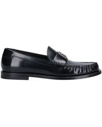 Dolce & Gabbana - Logo-Plaque Gathered Detailed Loafers - Lyst