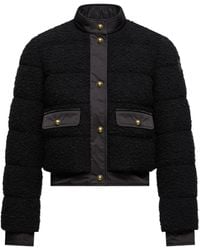 Moncler - Blandy Wool Blend Bouclé Short Down Jacket - Lyst