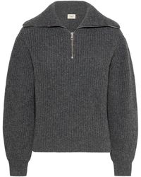 Weekend by Maxmara - Wool Zipper Turtleneck Sweater - Lyst