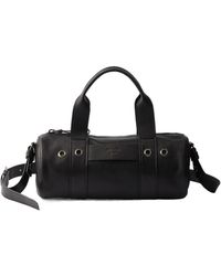 Prada - Route Large Leather Top-Handle Bag - Lyst