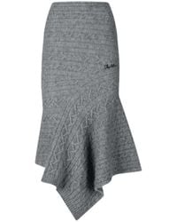 The Attico - Melange Midi Skirt - Lyst