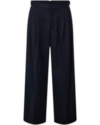Emporio Armani - High-Waisted Wide-Leg Trousers - Lyst
