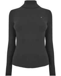 Tommy Hilfiger - Dark Turtleneck Knit Top - Lyst