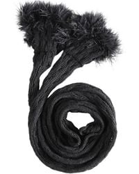 Ann Demeulemeester - Ruffled Knitted Scarf - Lyst