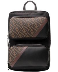 Fendi - Ff Motif Panelled Backpack - Lyst