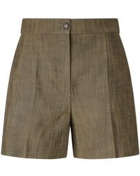 Pinko - Pleated Detail Tailored Shorts - Lyst
