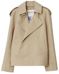 Burberry - Double-Breasted Trench Jacket - Lyst