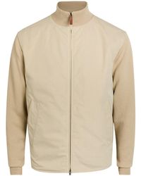 Tod's - Ribbed-Knit And Cotton Jacket - Lyst