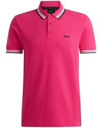 BOSS - Short-Sleeved Polo Shirt - Lyst